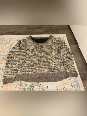Free people Textured Knit Crew Sweater